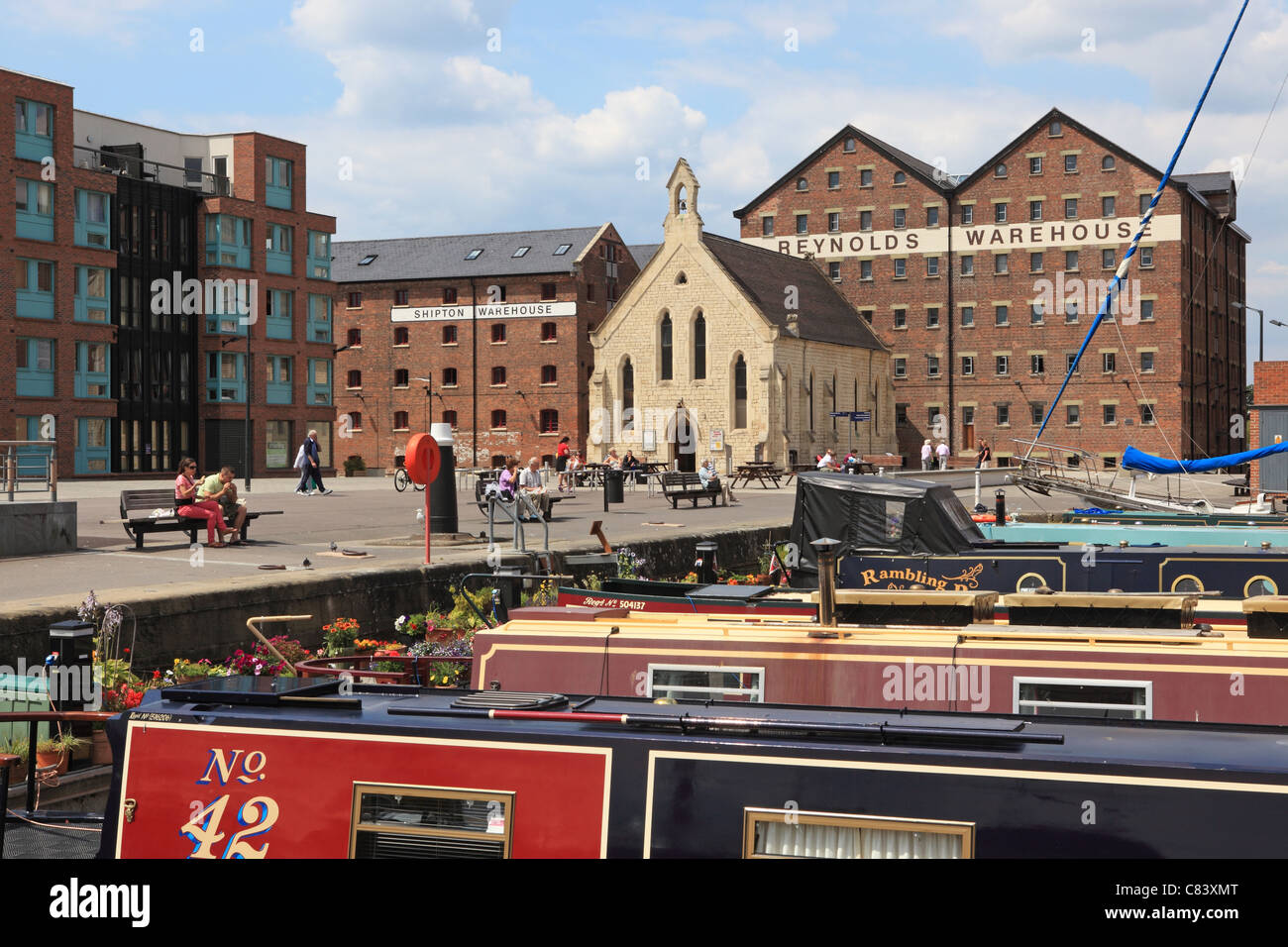 Mariners Chapel from Victoria Docks, Gloucester, Gloucestershire, England, UK Stock Photo Alamy