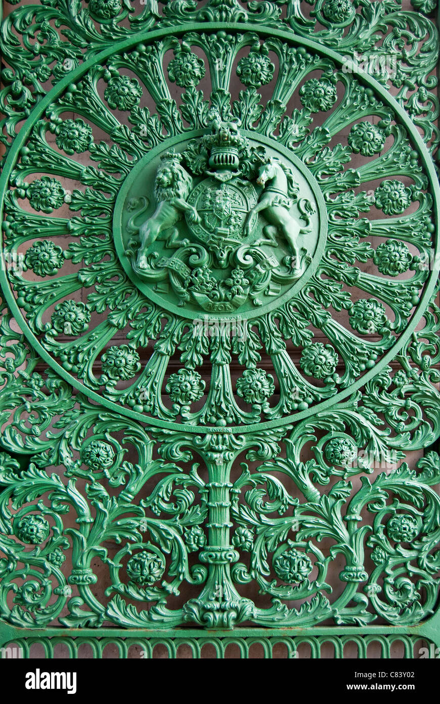 Wellington Arch Gates, detail, London Stock Photo