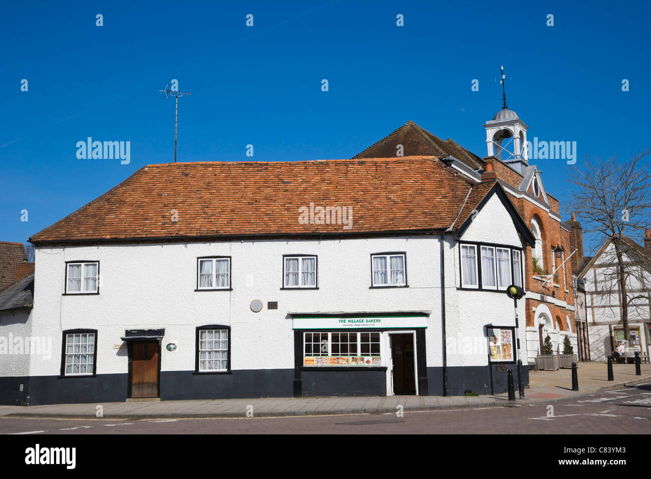 The Village bakery and Town Hall, Bell Street, Whitchurch, Hampshire
