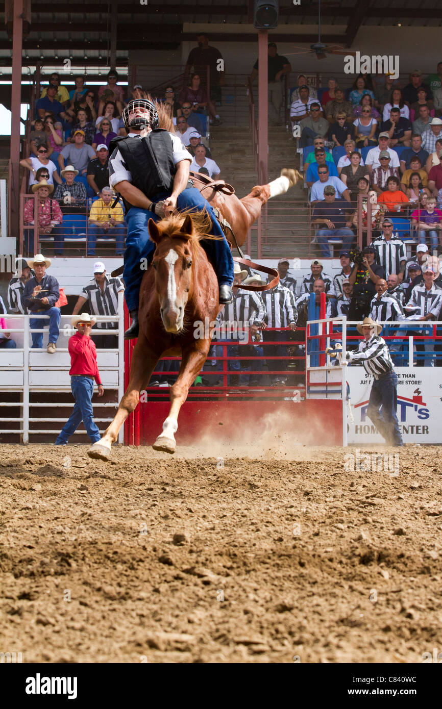 Bare Back Riding at the Angola State Prison Rodeo in Louisiana State