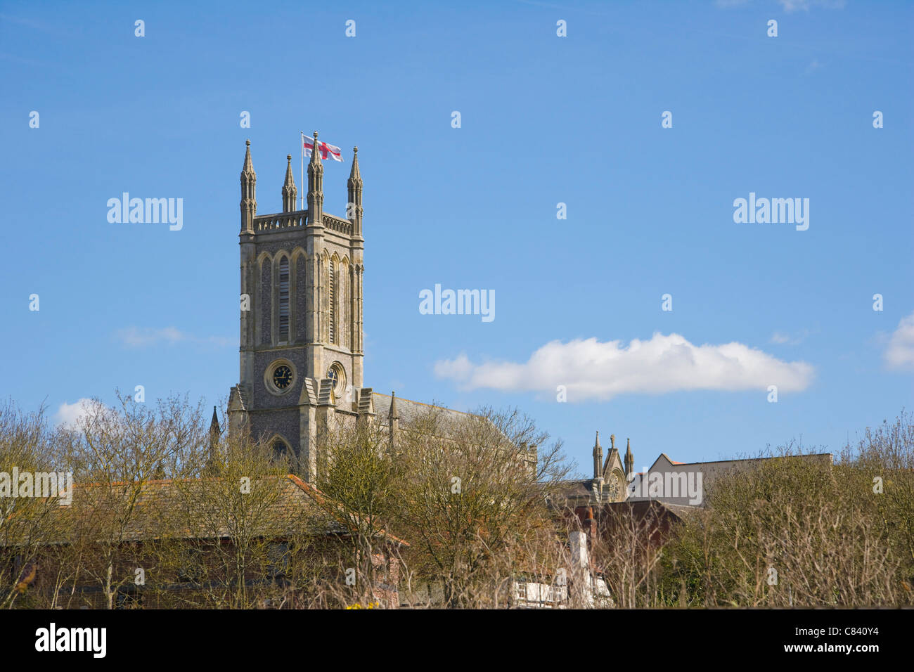 St Mary Church, Andover, Hampshire, England, UK Stock Photo