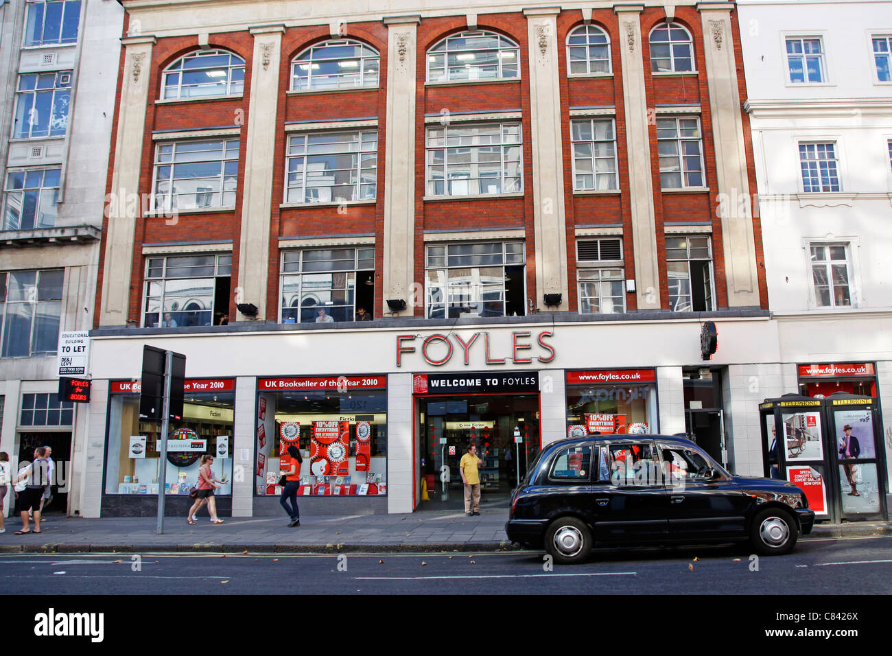 Foyles bookshop in Charing Cross Road in London, England Stock Photo