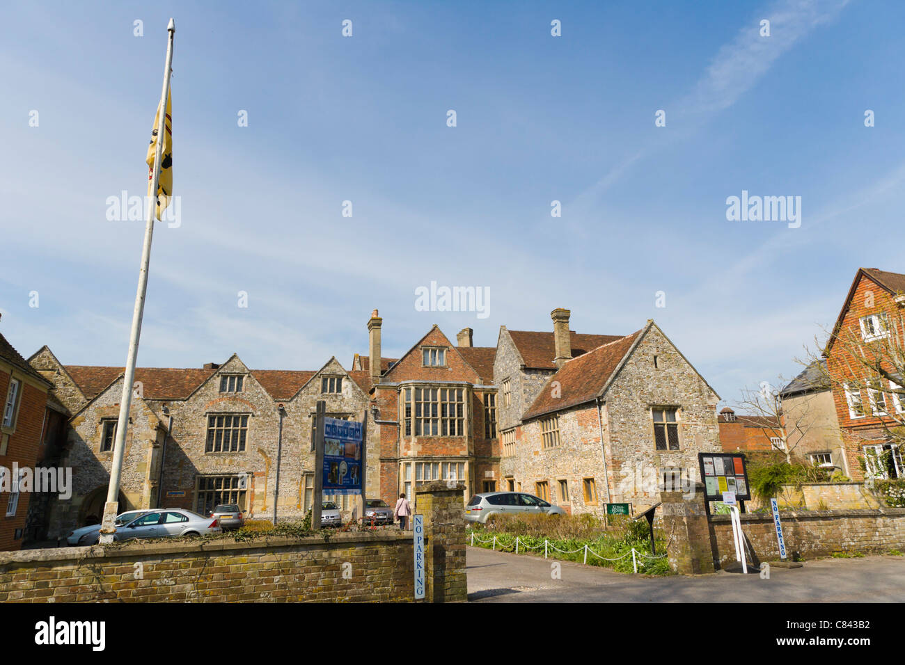 Salisbury and South Wilts Museum, The King's House, Salisbury Cathedral Close, Salisbury, Wiltshire, UK Stock Photo