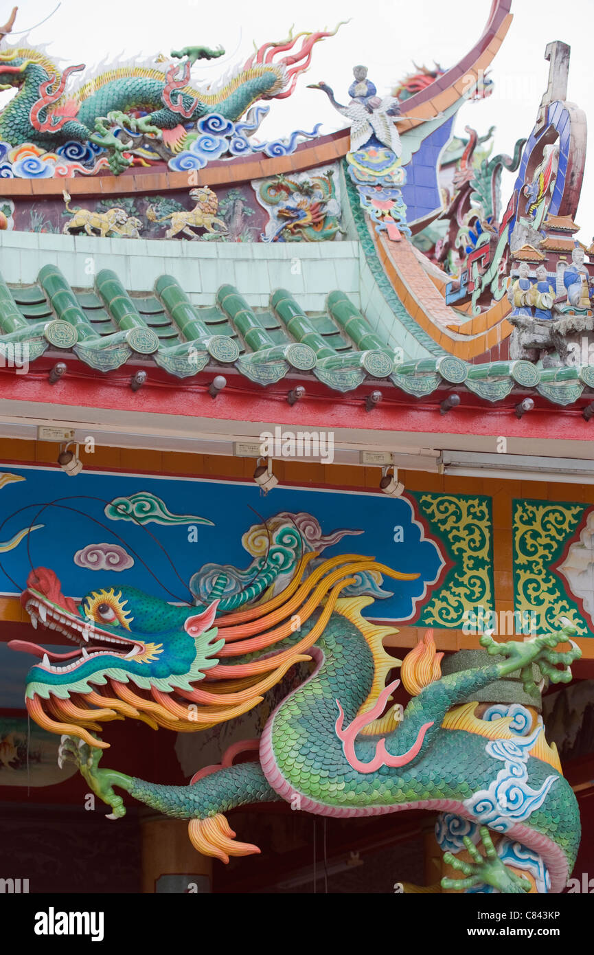 Sam Kow Tong Chinese Temple, Kuala Lumpur, Malaysia, South East Asia Stock Photo