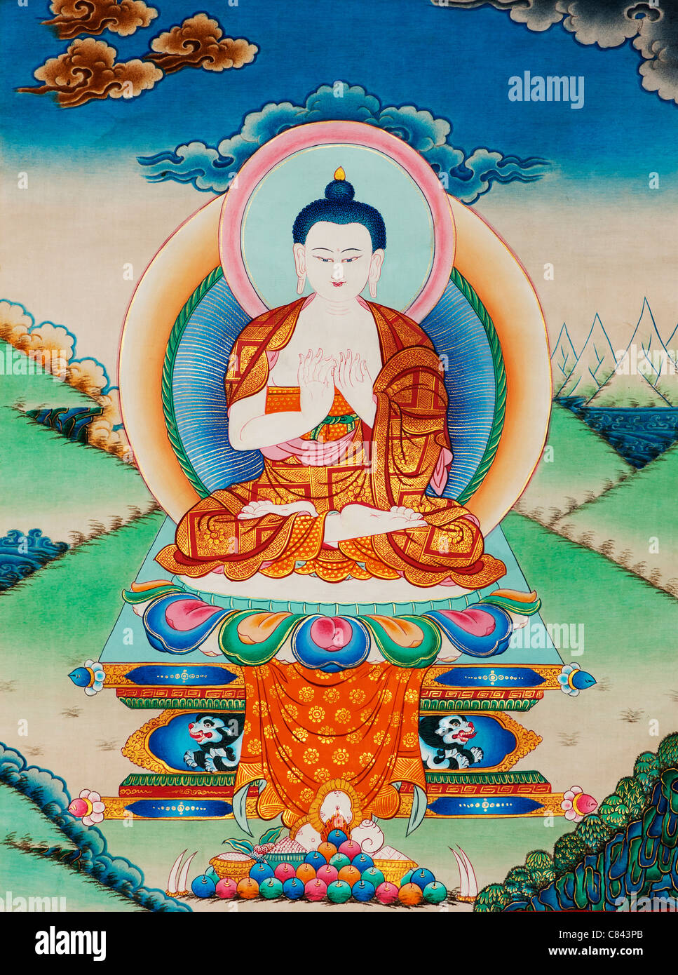 Thangka Stock Photo - Download Image Now - Tibet, Mandala, Art - iStock