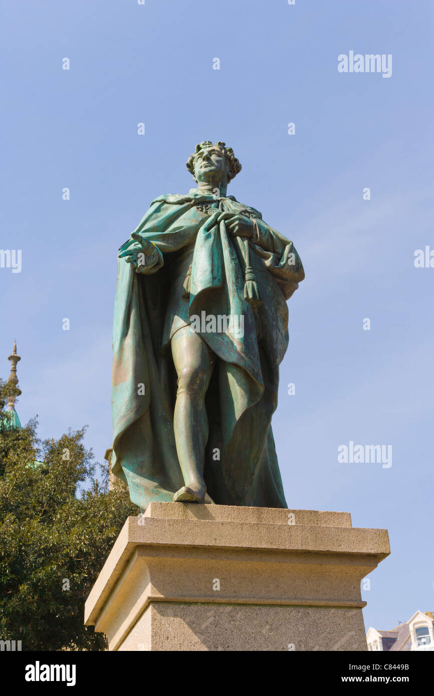 The statue of IV, Royal Pavilion, Brighton, East Sussex, England