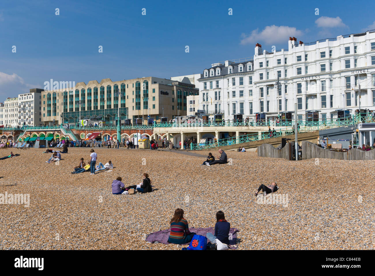 King's Road Arches and seaside esplanade, Brighton, East Sussex, England, UK Stock Photo