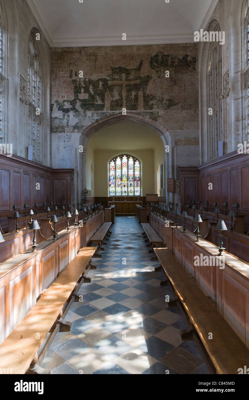 The Guild Chapel interior, Church Street and Chapel Lane, Stratford upon Avon, Warwickshire