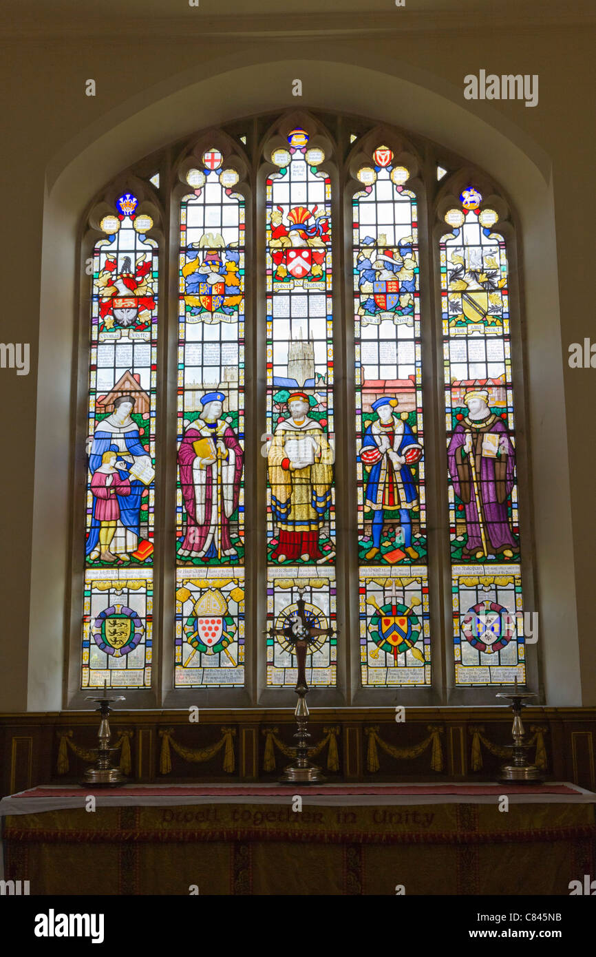The Guild Chapel interior, Church Street and Chapel Lane, Stratford upon Avon, Warwickshire