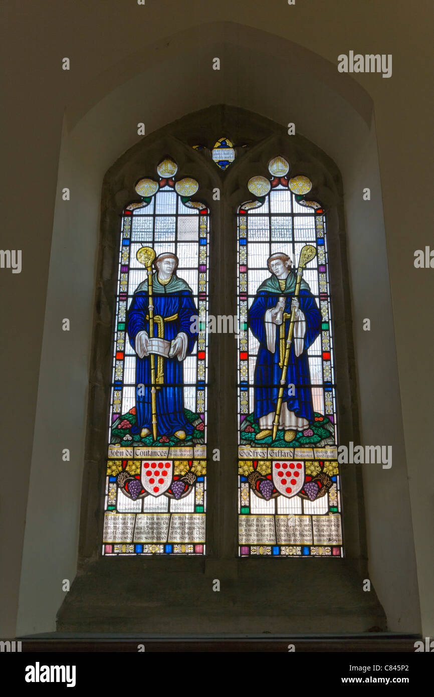 Stained glass window, The Guild Chapel interior, Church Street and Chapel Lane, Stratford upon