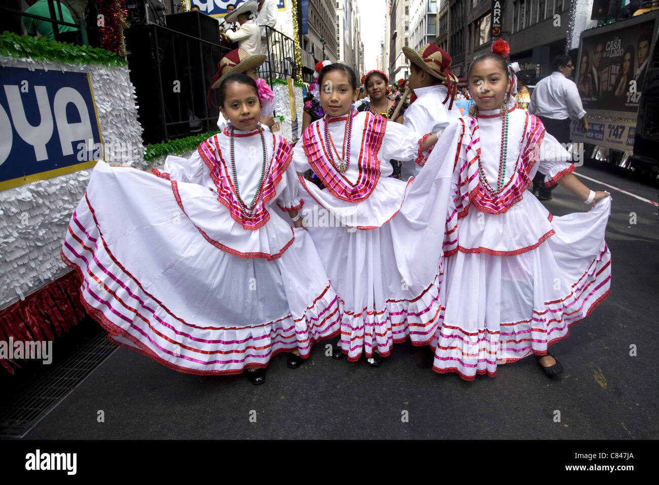 Mexican Independence Day Parade; NYC Stock Photo Alamy