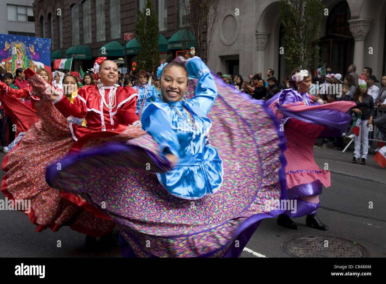 Mexican Independence Day Parade; NYC Stock Photo Alamy