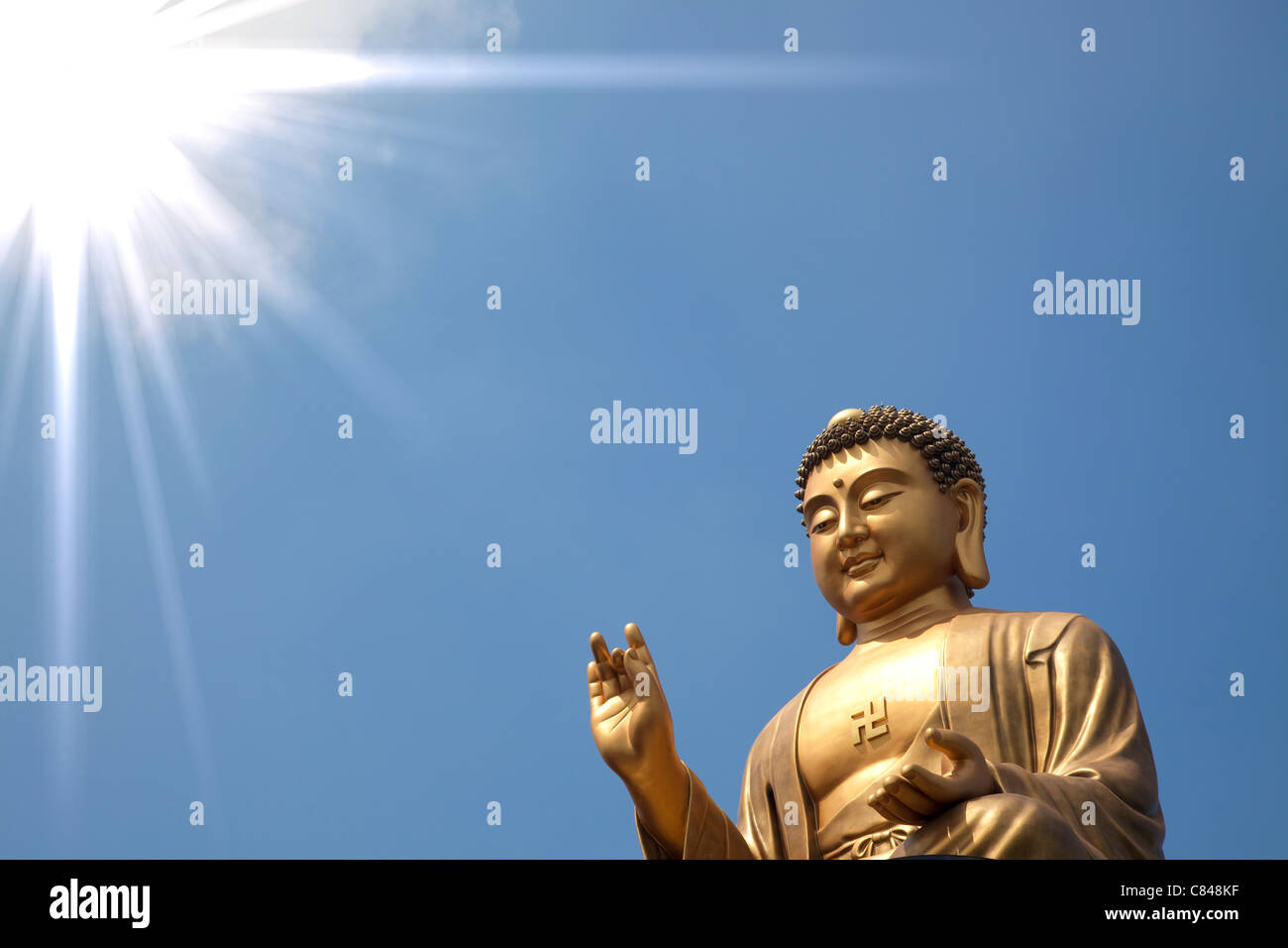 giant buddha of Fo Guang Shan in taiwan Stock Photo