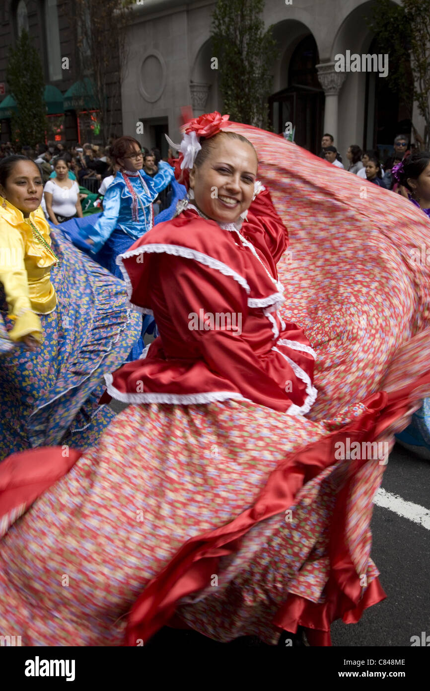 Mexican Indpendence Day Parade; NYC Stock Photo Alamy
