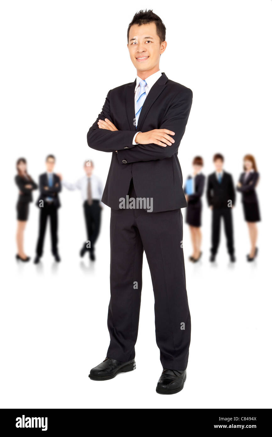 asian young Businessman and business team Stock Photo - Alamy