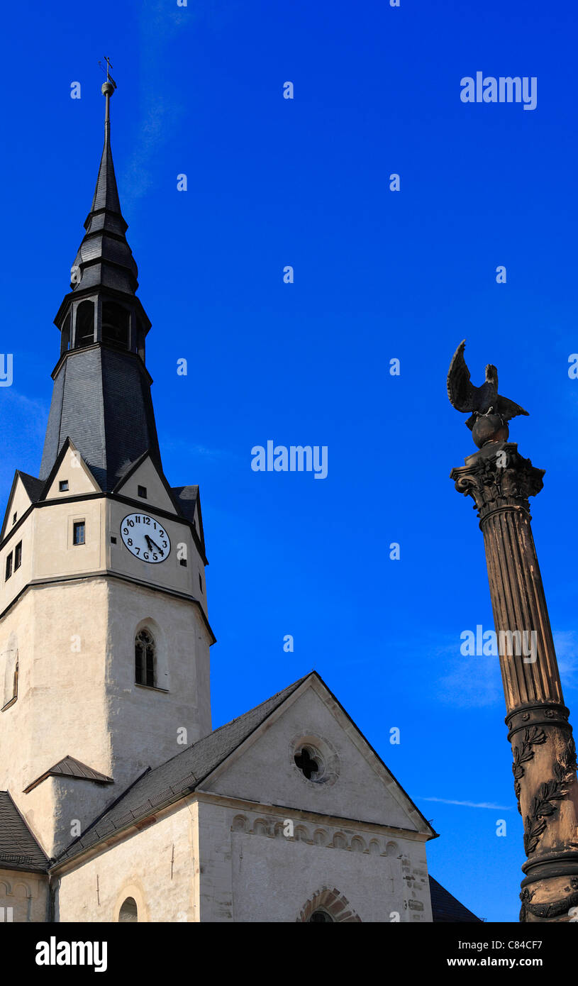 ulrici church at jutta von sangerhausen square in sangerhausen, saxony-anhalt, germany, europe Stock Photo