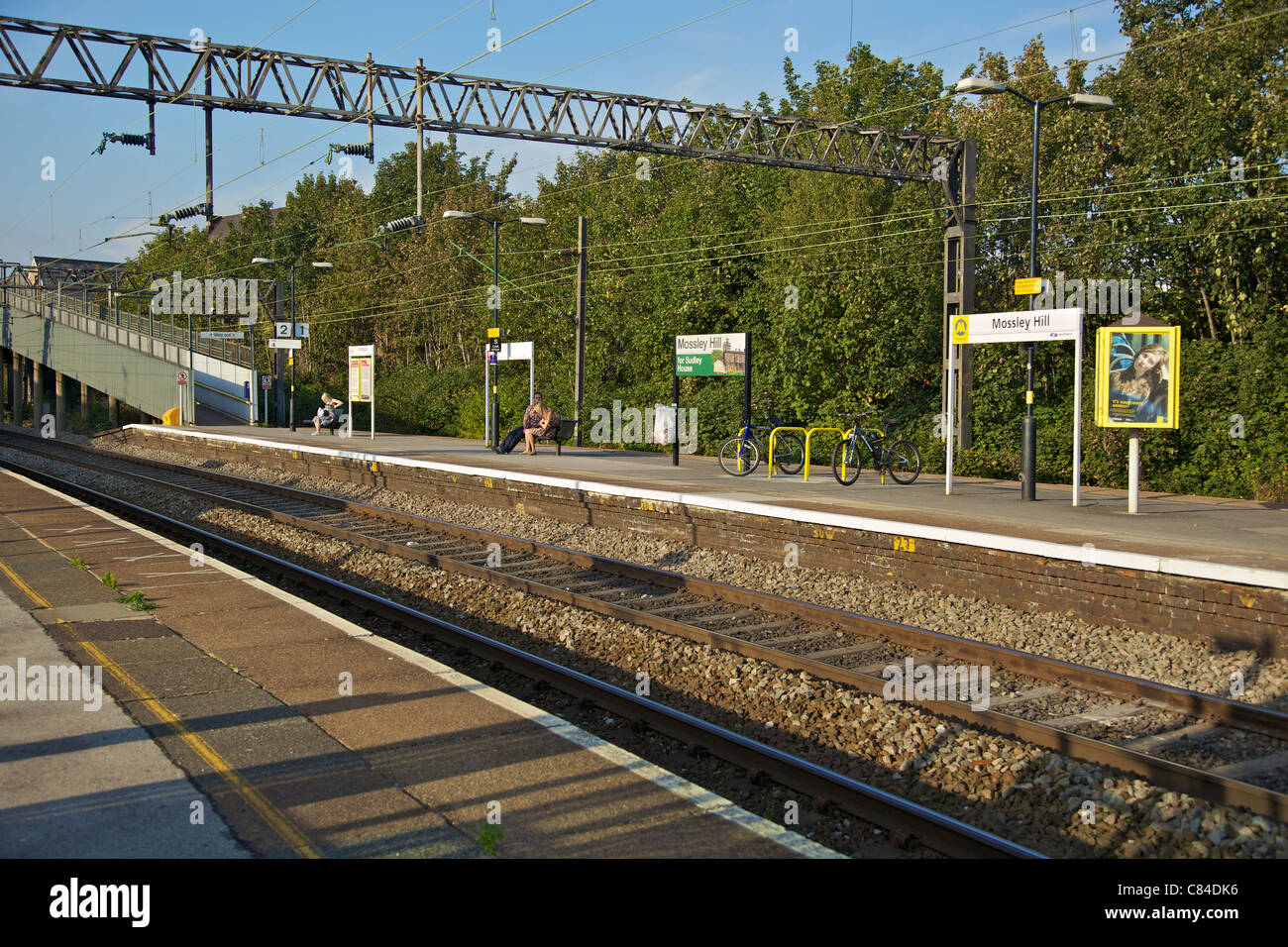 Suburban railway station at Mossley Hill in Liverpool Stock Photo Alamy
