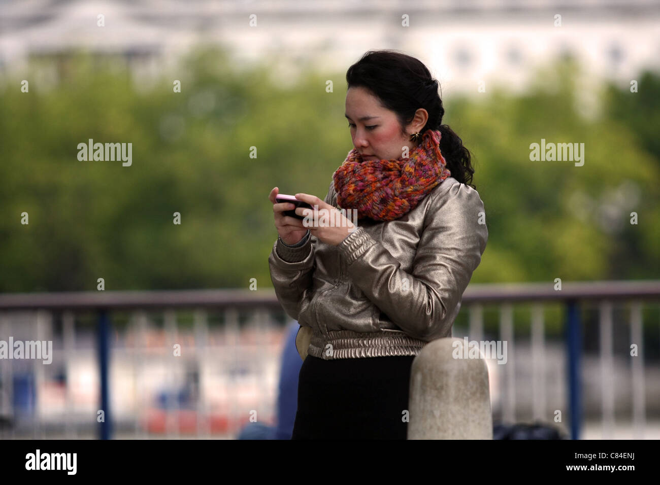 Email on phone rear view hi-res stock photography and images - Alamy