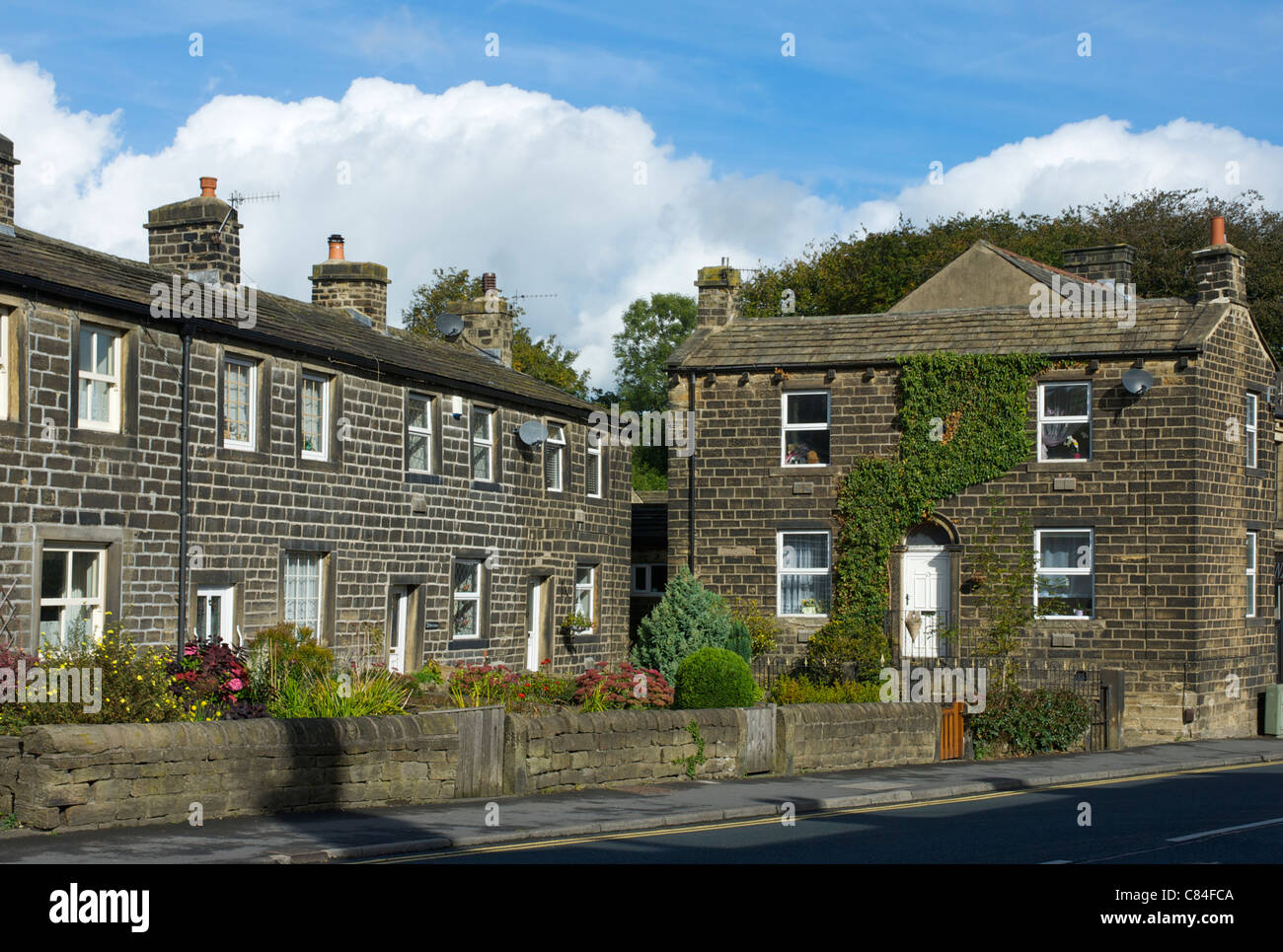 The village of Steeton, West Yorkshire, England UK Stock Photo Alamy