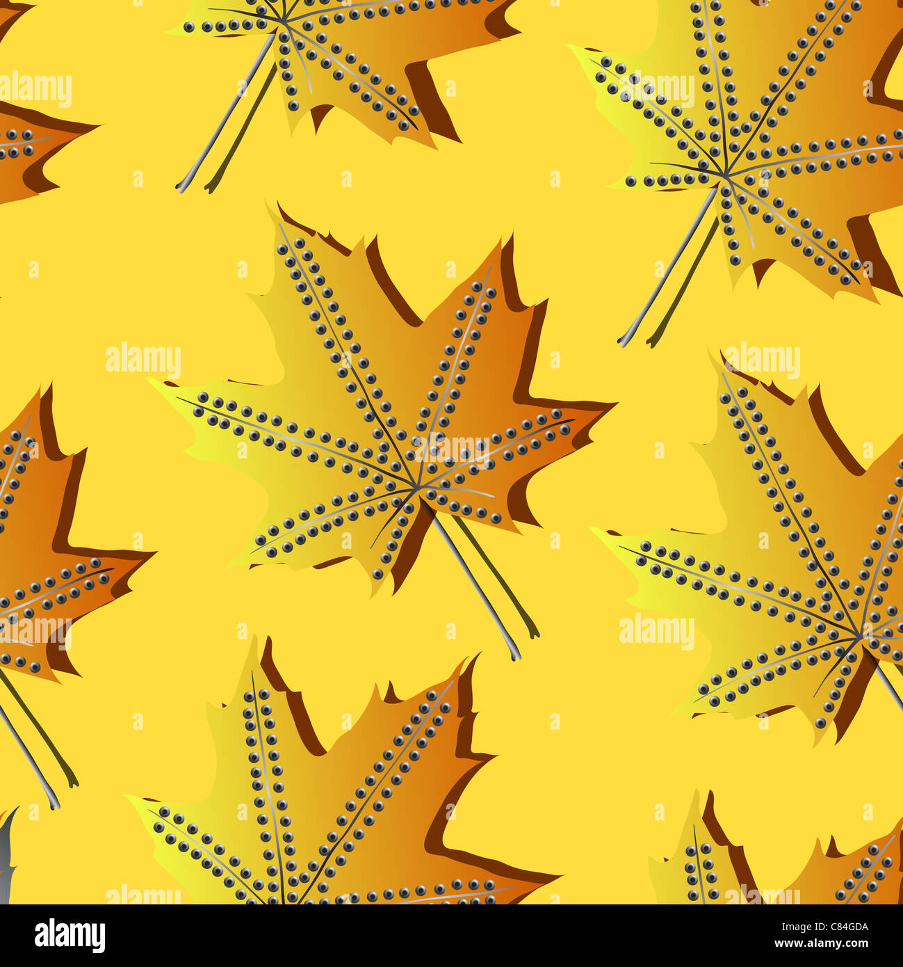 A seamless pattern with leaf,autumn leaf background Stock Photo - Alamy
