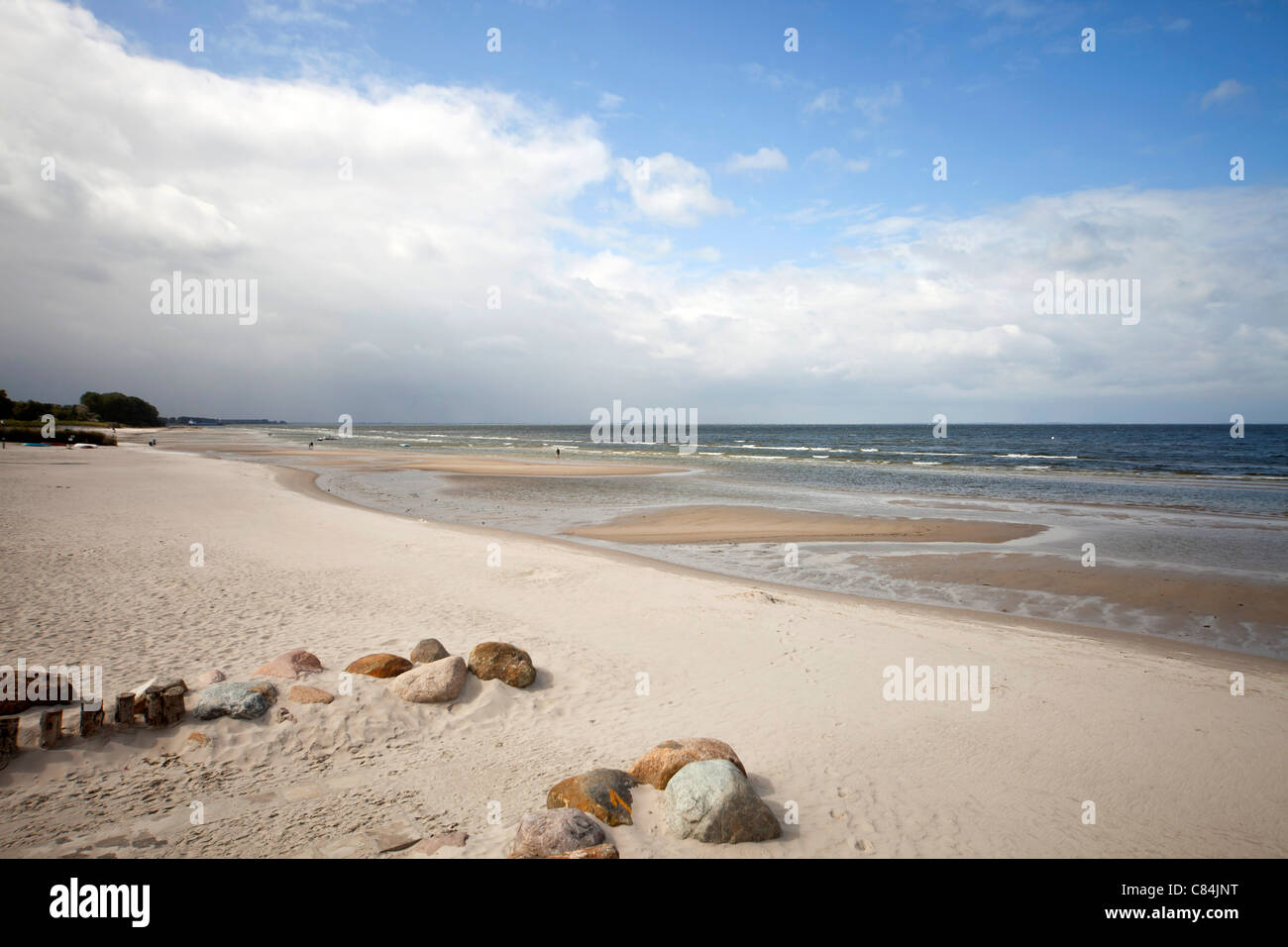 the baltic beach near the coastal resort of Lubmin, Mecklenburg-Vorpommern, Germany Stock Photo