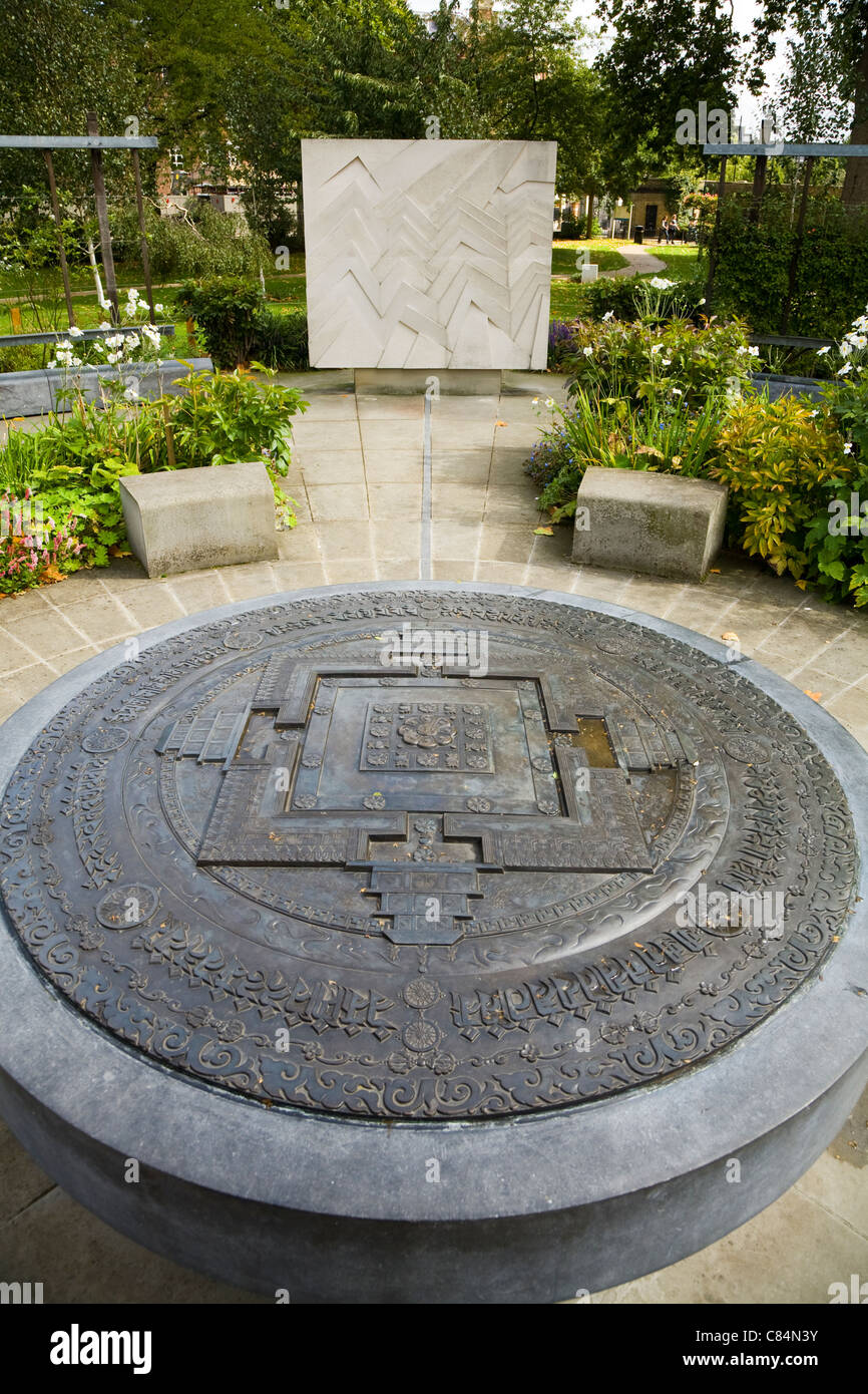 Mandala in The Tibetan Peace garden / buddhist gardens in Geraldine