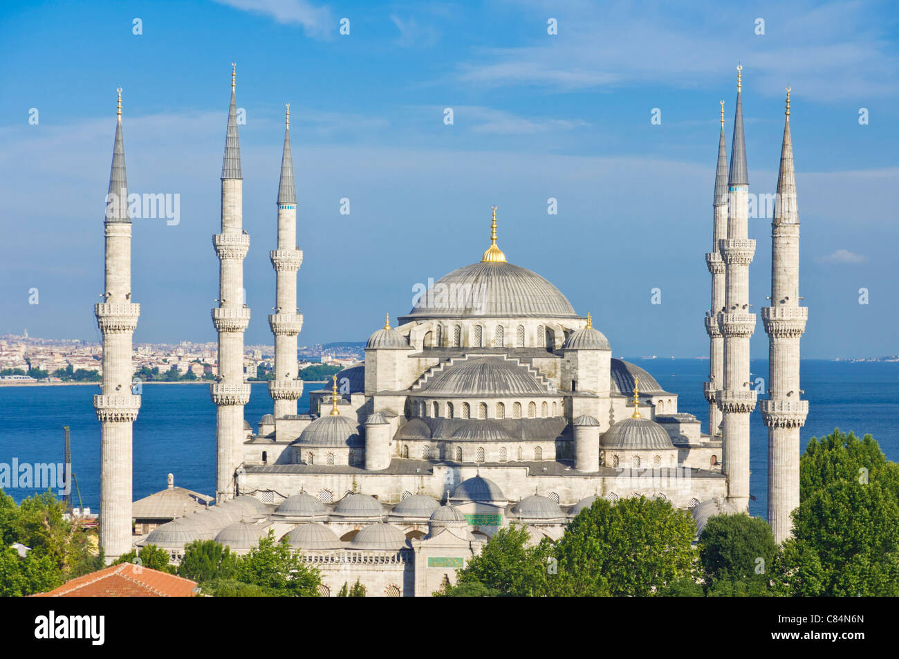 The Blue Mosque (Sultan Ahmet Camii), Sultanahmet, central Istanbul, Turkey Stock Photo