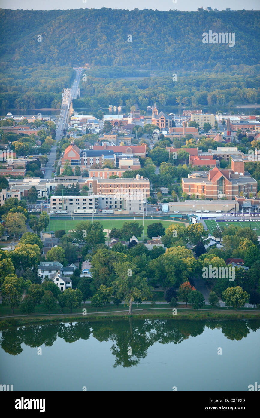 The small town of Winona sits along the Mississippi River in southeast