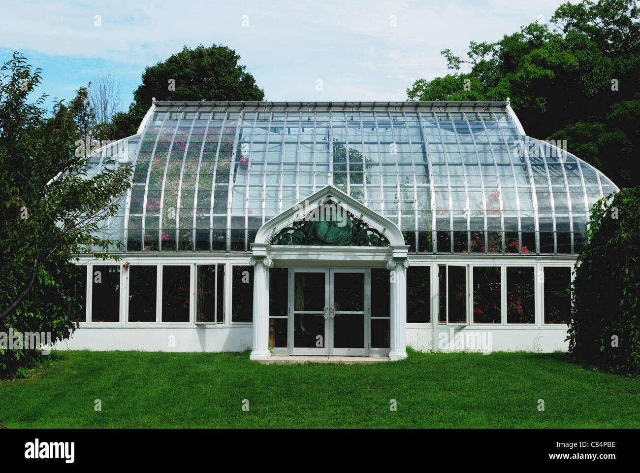 Hot house plant conservatory at Highland Park, Rochester, New York US Stock Photo
