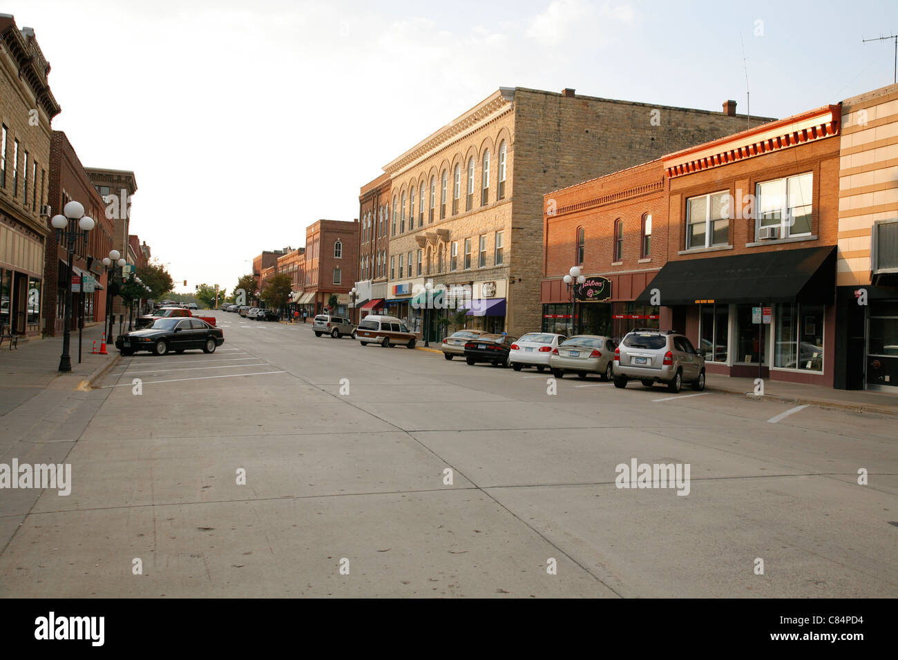 Bush Street in historic downtown Red Wing Minnesota USA Stock Photo Alamy