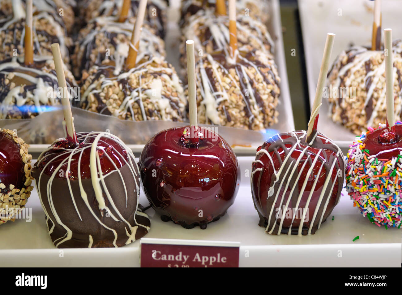 Candy Apples Stock Photo