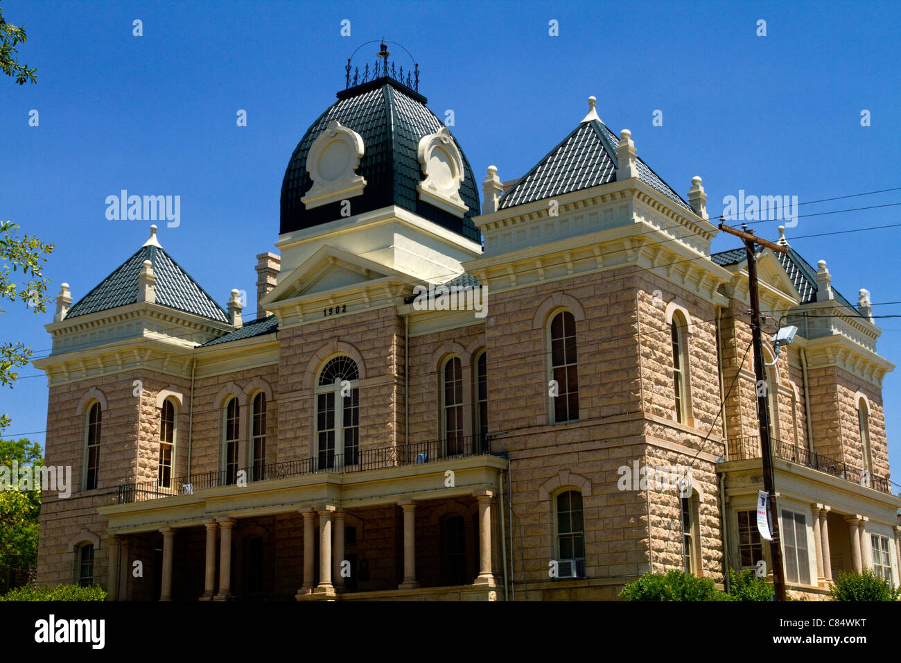 Crockett County Courthouse, Ozona, Texas (editorial only Stock Photo