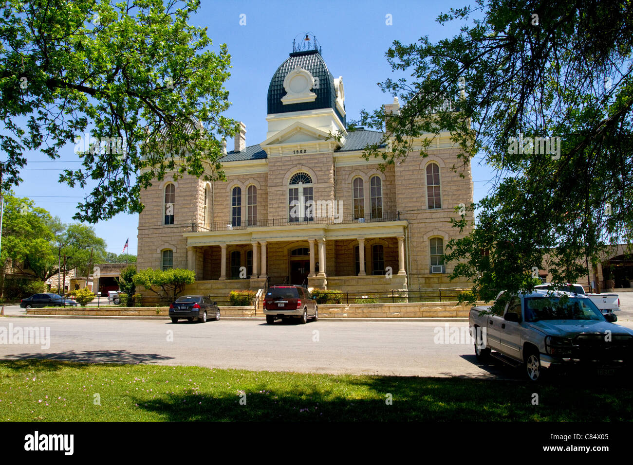 Crockett County Courthouse, Ozona, Texas (editorial only Stock Photo