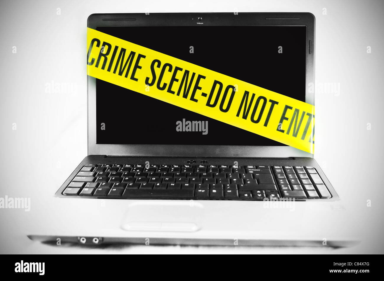 Computer crime Stock Photo