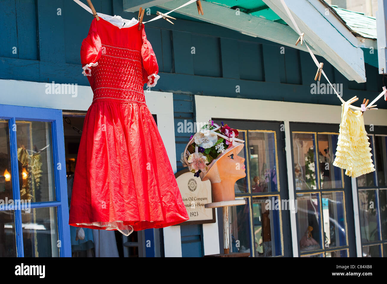 Antique store front, Cedros Ave. San Diego Stock Photo Alamy