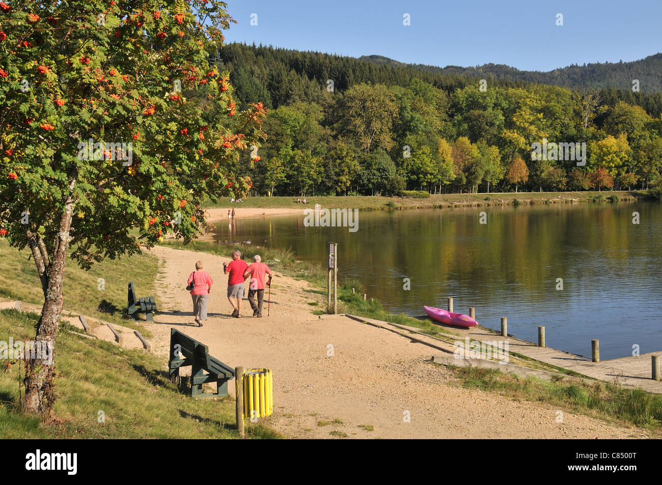 Saint Antheme lake Puy-De-Dôme Auvergne France Stock Photo