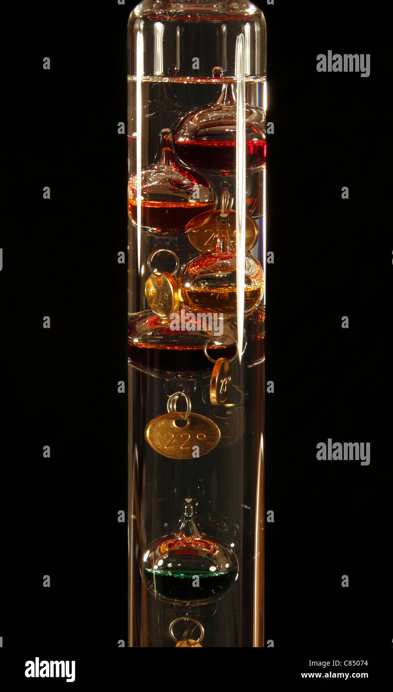galileo thermometer Stock Photo Alamy