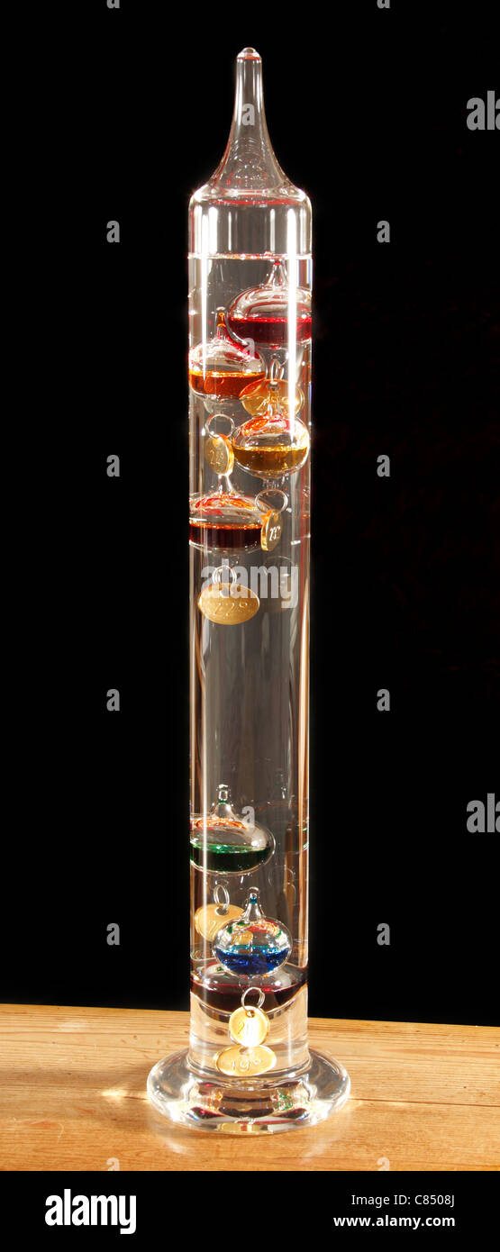 Galileo thermometer Stock Photo