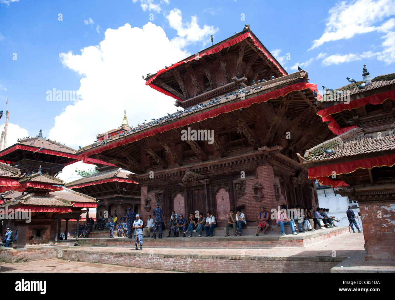 A view of the Jagannath Temple in Durbar Square, Kathmandu, Nepal, Asia ...