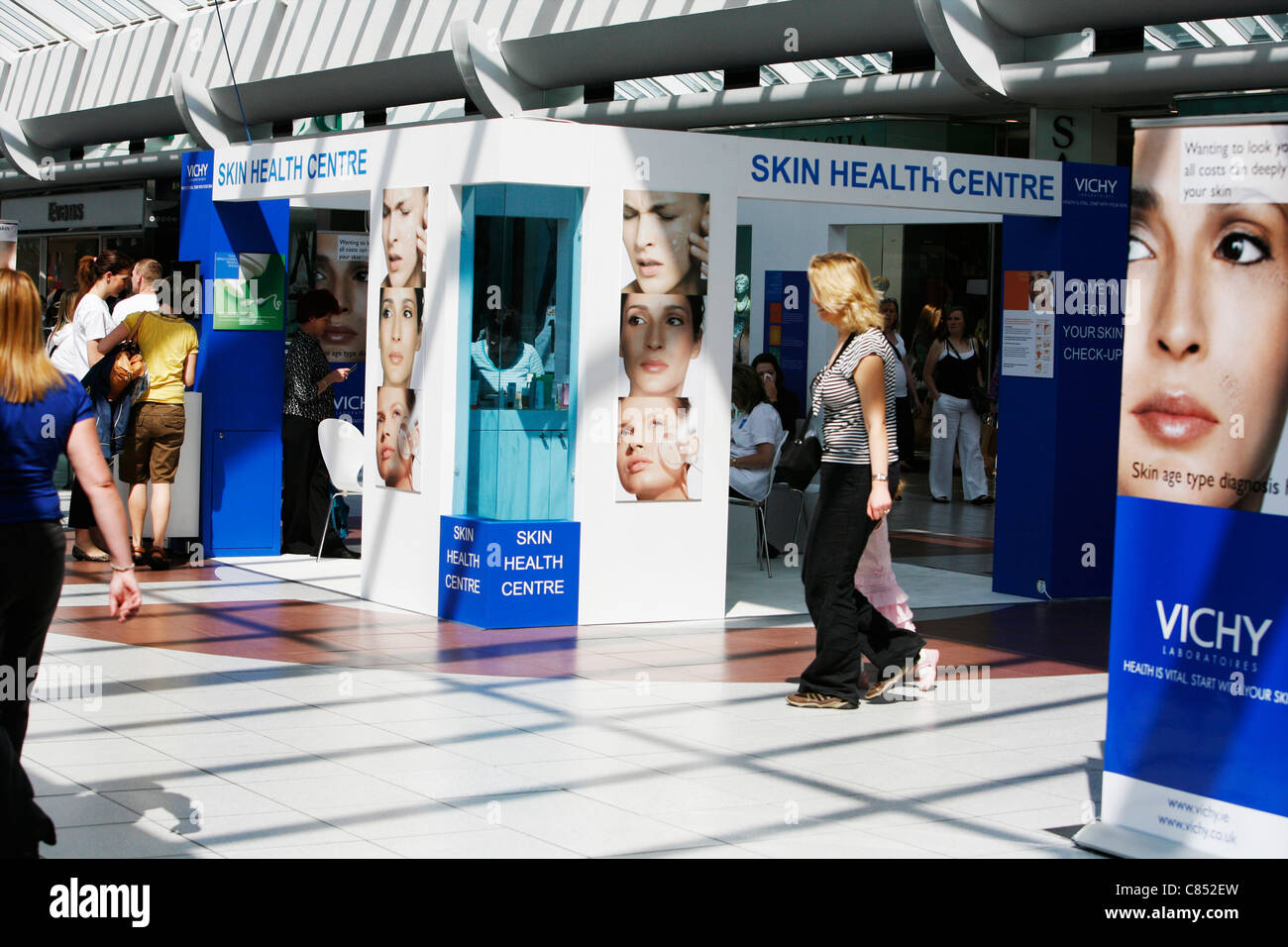 Vichy Loreal mobile skin care clinic set up in Omni Park Shopping Mall