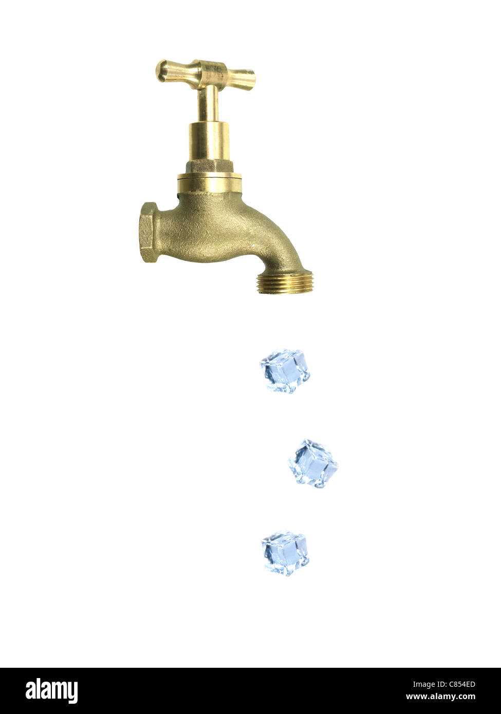 A tap isolated against a white background Stock Photo - Alamy