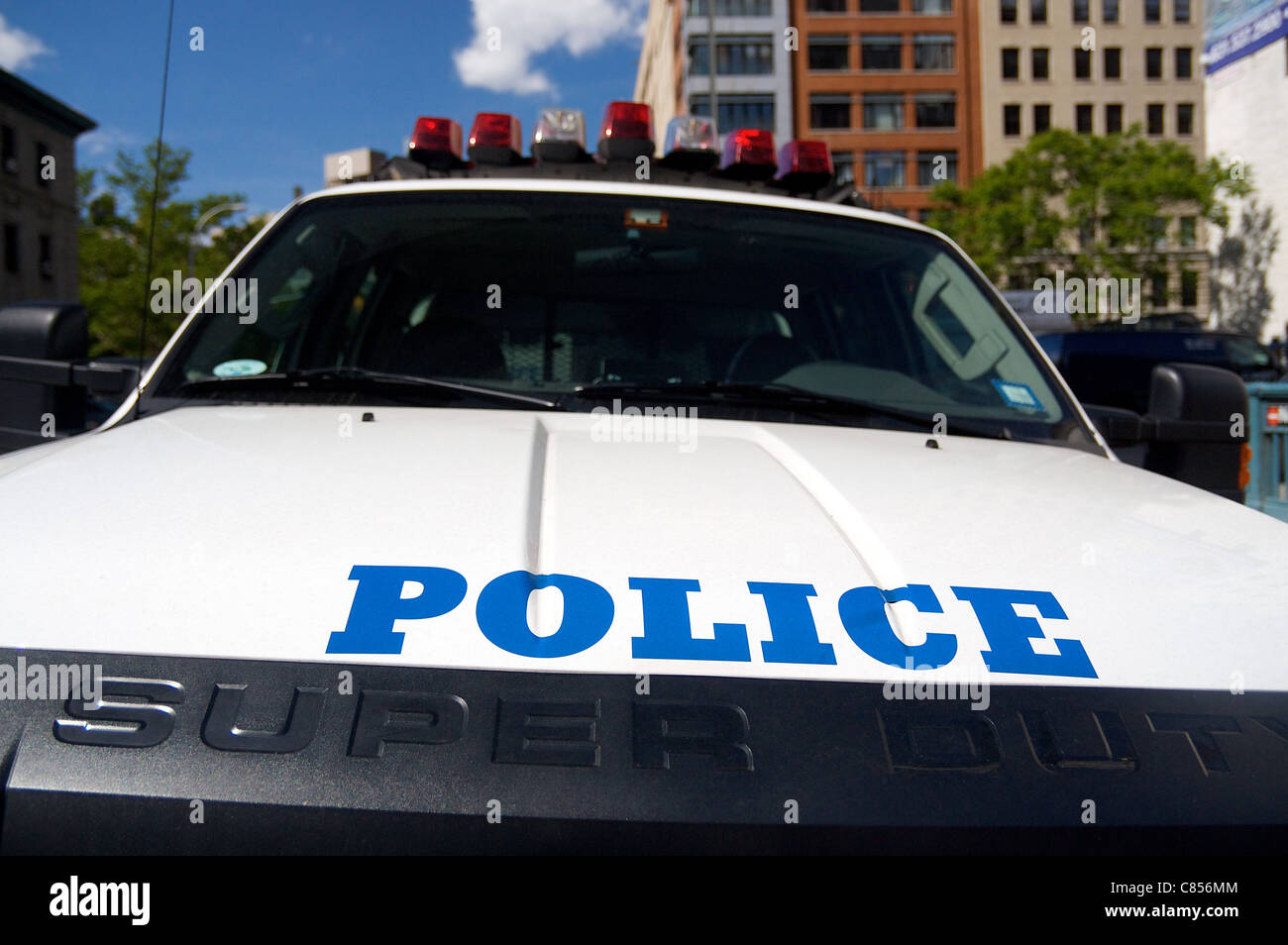 Police car, Manhattan, New York City Stock Photo