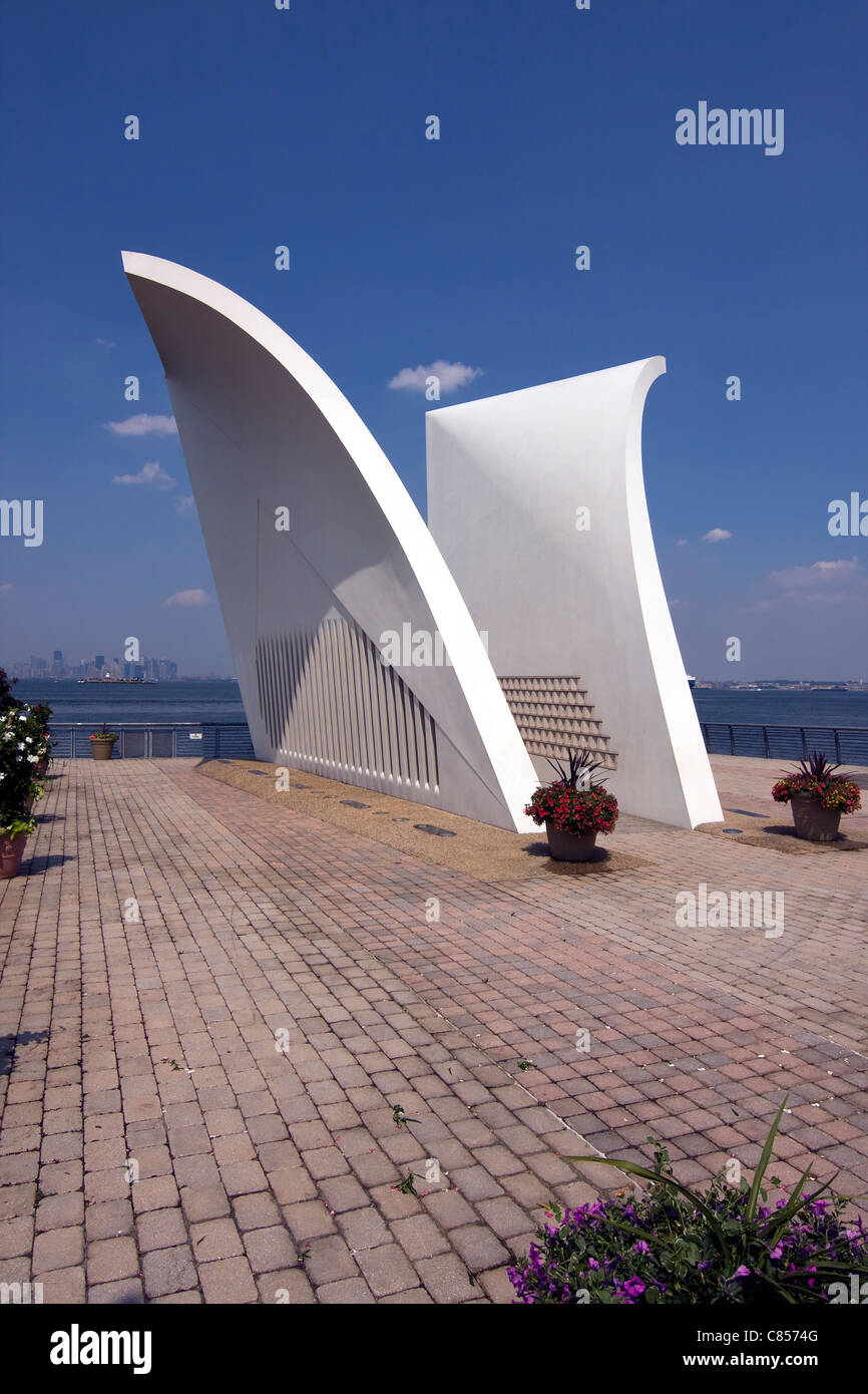 September 11th Memorial called "Postcards" on Staten Island in New York City Stock Photo Alamy