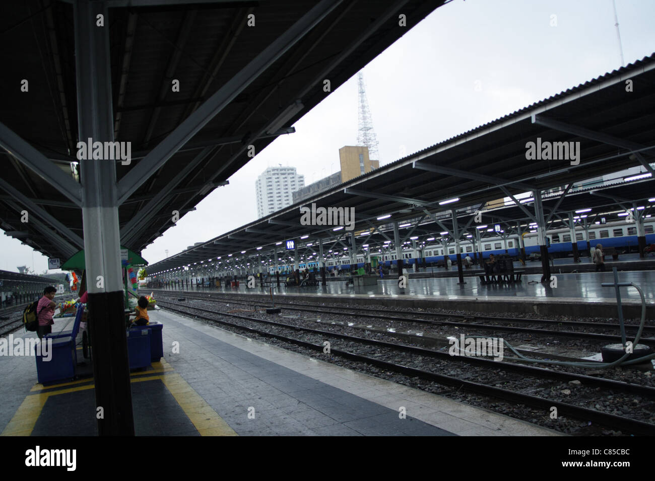 Hualumphong Train Station , Bangkok , Thailand Stock Photo