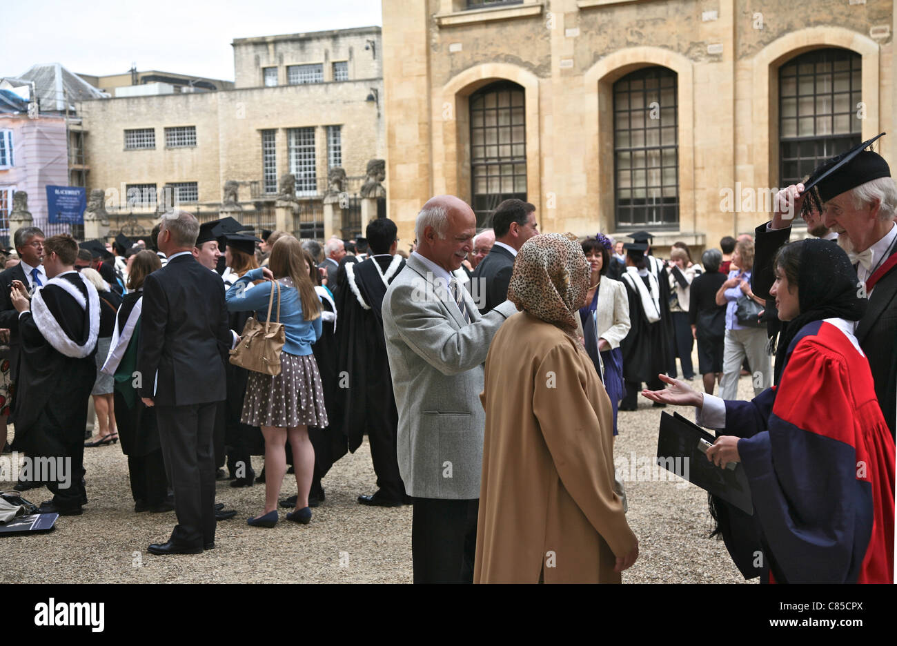 Graduation Day at an Oxford University Stock Photo Alamy