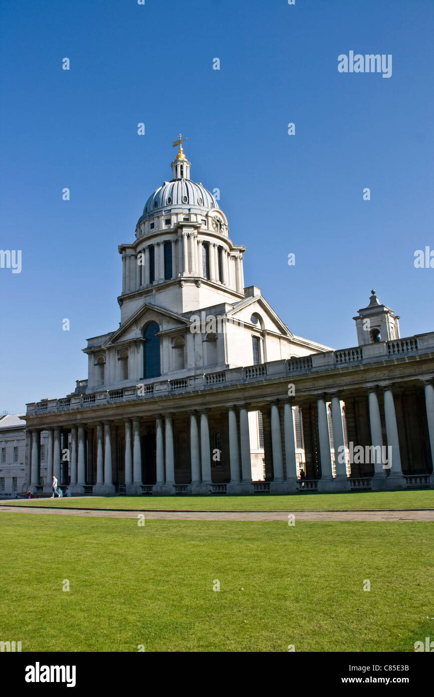 Grade 1 listed Old Royal Naval College UNESCO world heritage site Greenwich London England Europe Stock Photo