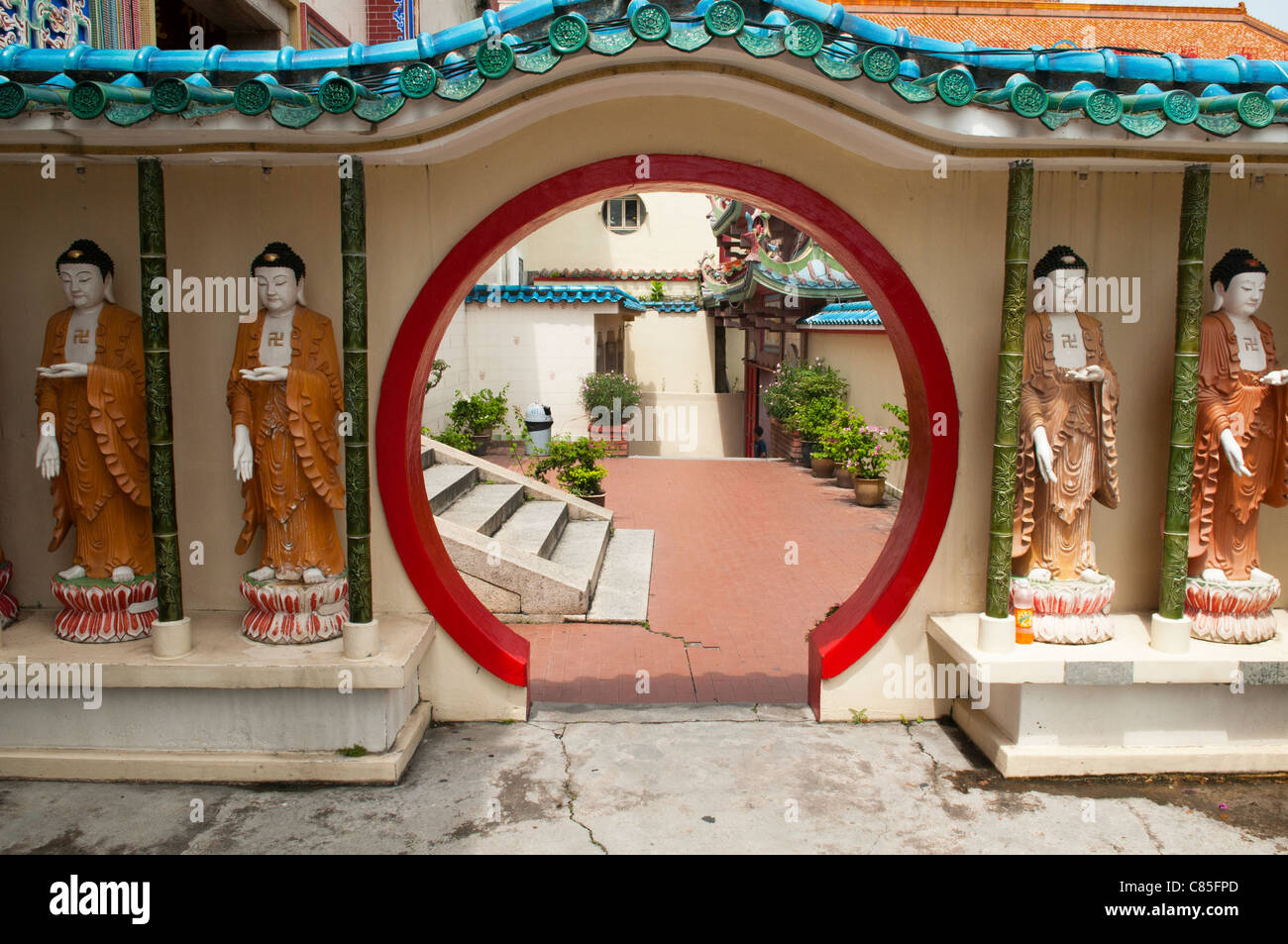 Guan Yin Goddess of Mercy statues at Kek Lok Si Temple in