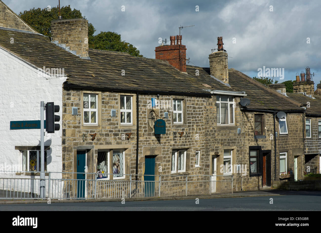 The village of Steeton, West Yorkshire, England UK Stock Photo Alamy