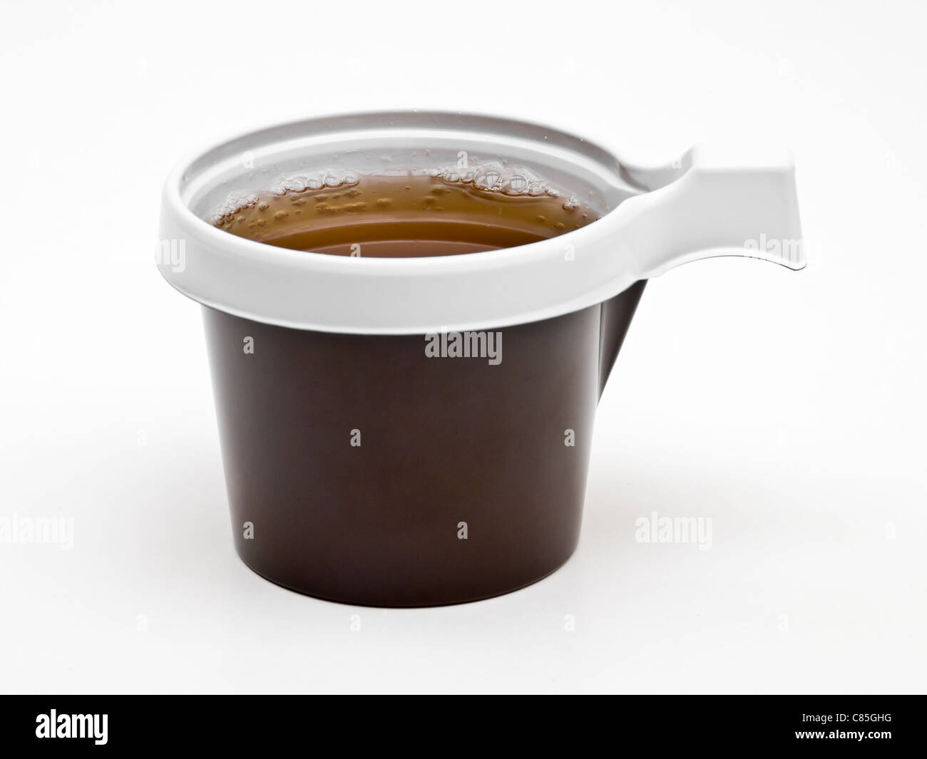 Plastic Cup of Tea Stock Photo