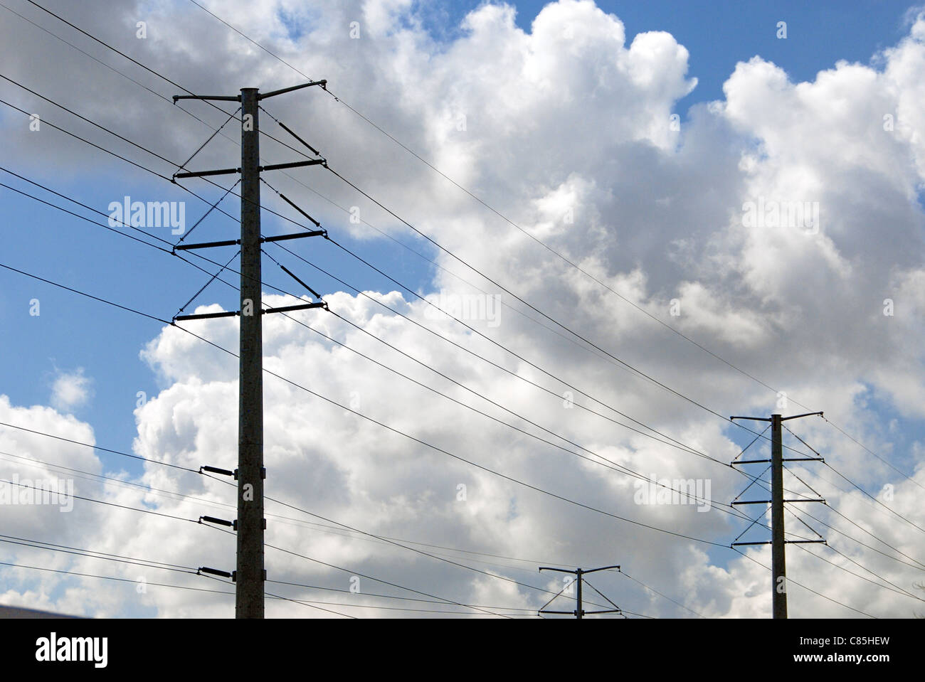 Power lines, USA Stock Photo Alamy